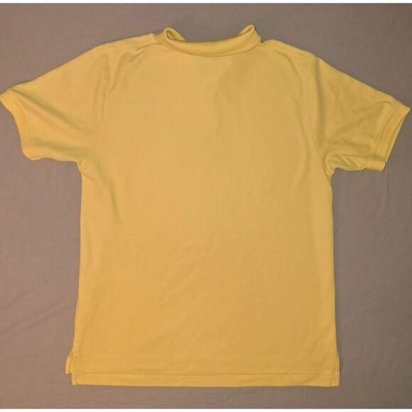 L.L.Bean Men’s Double L Polo Shirt Yellow Wrinkle Resistant Sz M Regular - Picture 5 of 5